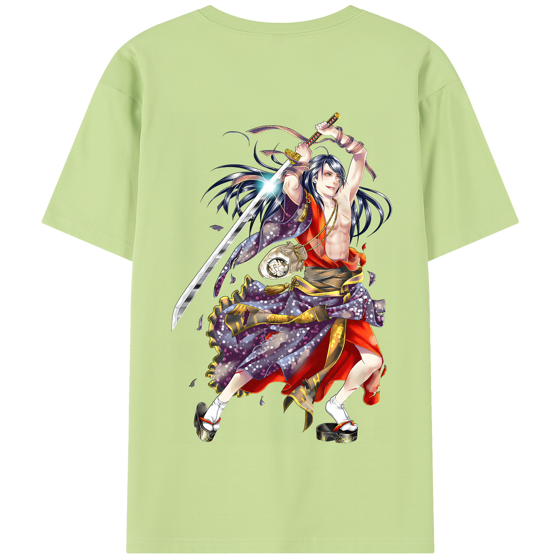 （画像用） 刀剣乱舞 Touken Ranbu 綿100％半袖Tシャツ（背面プリント）